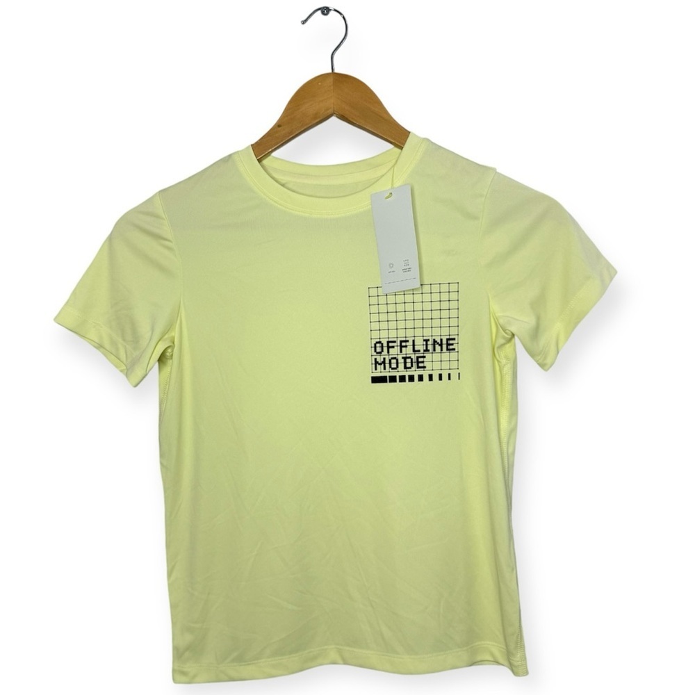 New Boys All In Motion Lemon/Yellow Tee Size M (8) “Offline Mode” - Picture 2 of 12